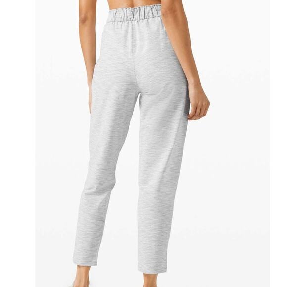 Lululemon keep moving pant size 2 gray stretch drawstring elastic casual - Picture 2 of 10